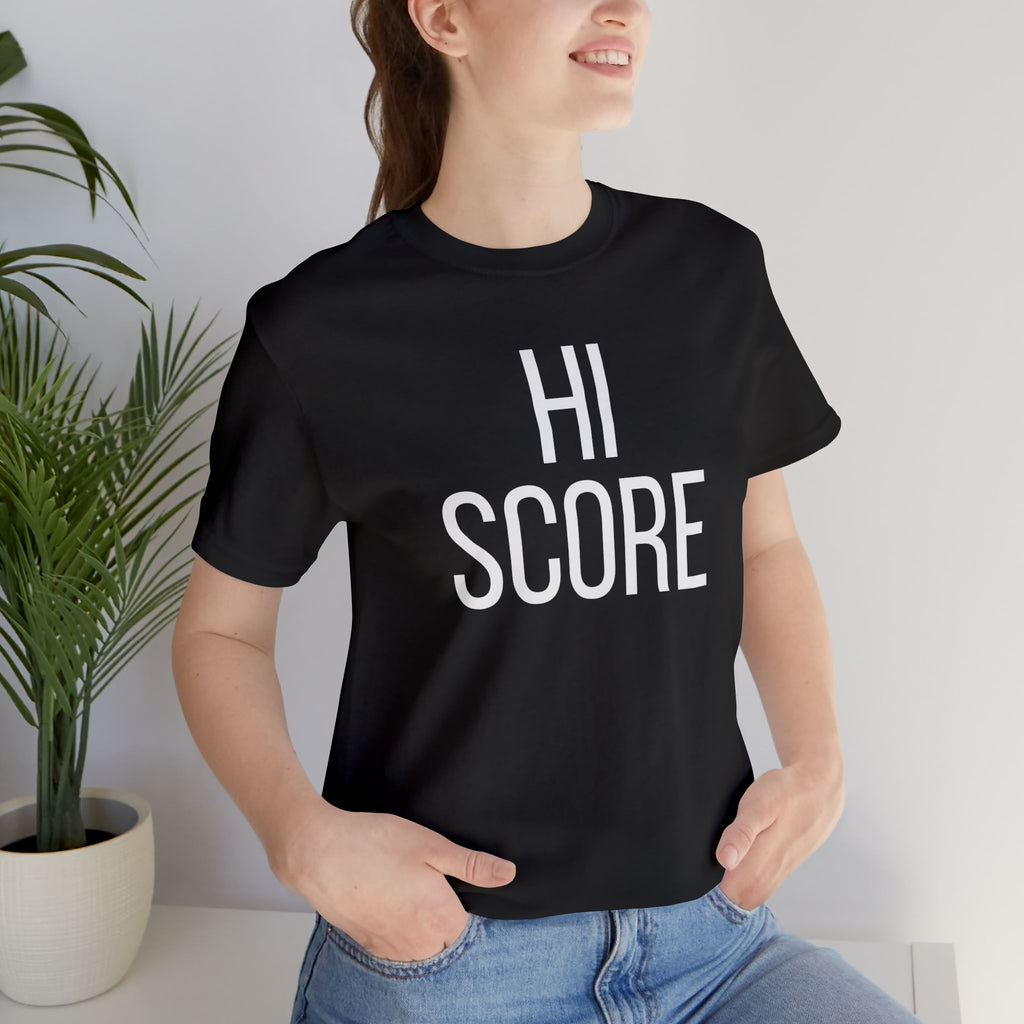 Hi Score T‑Shirt — Retro Gamer High Score Tee