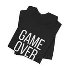 Game Over T‑Shirt — Minimalist White Graphic Tee