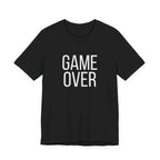 Game Over T‑Shirt — Minimalist White Graphic Tee